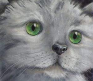 Voir le détail de cette oeuvre: chaton gris